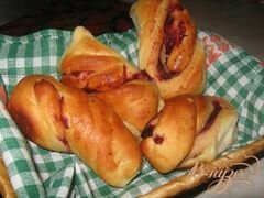 «Булочки с вишневой начинкой» - приготовления блюда - шаг 9