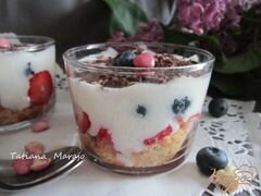 «Десерт с ягодами и йогуртом» - приготовления блюда - шаг 6