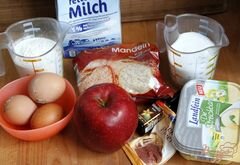 «Миндально-яблочный пирог» - приготовления блюда - шаг 1