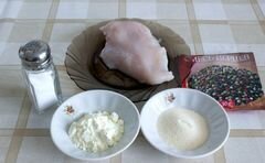 «Домашние куриные сосиски с перцем и горчицей» - приготовления блюда - шаг 1