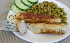 «Домашние куриные сосиски с перцем и горчицей» - приготовления блюда - шаг 10