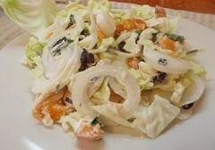 «Овощной салат с абрикосами» - приготовления блюда - шаг 8