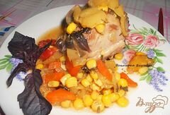 «Индейка с овощами» - приготовления блюда - шаг 5