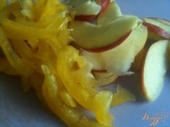 «Фасолевый салат с яблоком и беконом» - приготовления блюда - шаг 2