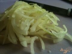 «Фасолевый салат с яблоком и беконом» - приготовления блюда - шаг 3