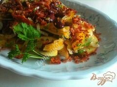 «Фасолевый салат с яблоком и беконом» - приготовления блюда - шаг 8