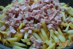 «Жареный картофель с фенхелем и ветчиной» - приготовления блюда - шаг 3