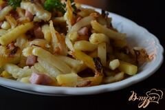 «Жареный картофель с фенхелем и ветчиной» - приготовления блюда - шаг 4