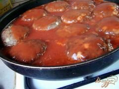 «Тефтели с гречкой и варёным яйцом в томатном соусе.» - приготовления блюда - шаг 5