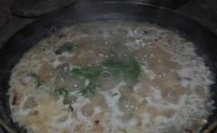«Спагетти в грибном соусе» - приготовления блюда - шаг 6