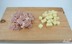 «Салат с помидорами, ветчиной и сыром» - приготовления блюда - шаг 2