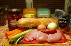 «Куриные котлеты с овощами» - приготовления блюда - шаг 1