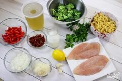 «Паста с курицей и овощами» - приготовления блюда - шаг 1