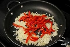 «Паста с курицей и овощами» - приготовления блюда - шаг 3