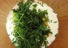 «Салат с огуречным соусом» - приготовления блюда - шаг 9