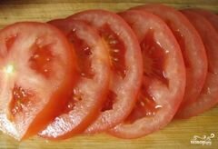 «Кабачки в кляре с помидорами» - приготовления блюда - шаг 4