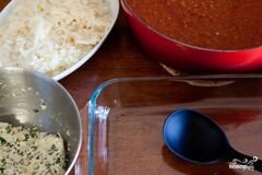 «Лазанья болоньезе» - приготовления блюда - шаг 7