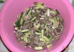 «Рулетики из баклажанов с соусом цацики» - приготовления блюда - шаг 6