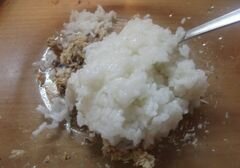 «Рыбный салат с рисом» - приготовления блюда - шаг 3