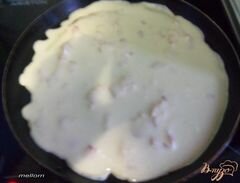 «Блины сырные с беконом» - приготовления блюда - шаг 3