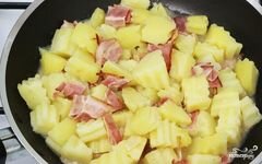«Салат из картофеля без майонеза» - приготовления блюда - шаг 6