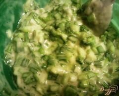 «Оладьи из зеленого лука» - приготовления блюда - шаг 2