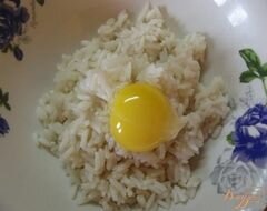 «Рисовый омлет с зеленым горошком» - приготовления блюда - шаг 2