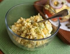 «Яичный салат с каперсами» - приготовления блюда - шаг 1