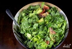 «Зеленый салат с помидорами и авокадо» - приготовления блюда - шаг 11