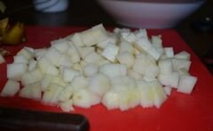 «Фруктовый белый салат» - приготовления блюда - шаг 2