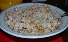 «Фруктовый белый салат» - приготовления блюда - шаг 5