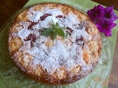 «Пирог с франжипаном и фруктами» - приготовления блюда - шаг 10
