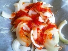 «Запеченная форель с овощами под соусом» - приготовления блюда - шаг 4