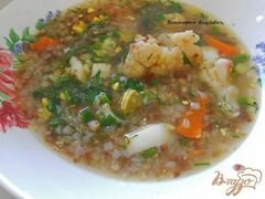«Гречневый суп с цветной капустой и яйцом без картофеля» - приготовления блюда - шаг 4