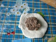 «Пирожки с паштетом из куриной печени и сердечек» - приготовления блюда - шаг 8