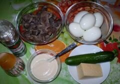 «Салат из куриных желудков» - приготовления блюда - шаг 1