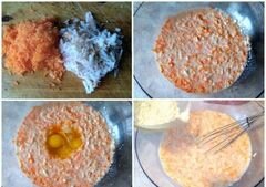 «Оладьи с яблоком и морковью» - приготовления блюда - шаг 2