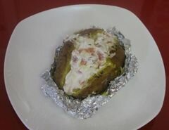 «Картофель с сырно-рыбной начинкой» - приготовления блюда - шаг 9