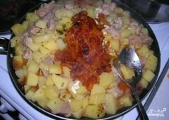 «Азу с картошкой» - приготовления блюда - шаг 6