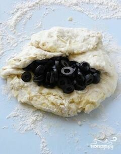 «Хлеб с луком и маслинами» - приготовления блюда - шаг 10