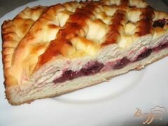 «Пирог -решетка с вишней» - приготовления блюда - шаг 6