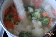 «Быстрый овощной суп с кус-кусом» - приготовления блюда - шаг 2