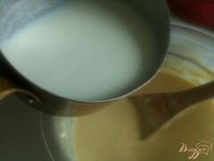 «Заварные блинчики на молоке» - приготовления блюда - шаг 2