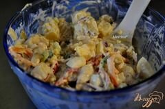 «Салат картофельный Аллилуйя» - приготовления блюда - шаг 2