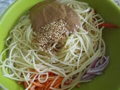 «Арахисовые спагетти с кунжутом» - приготовления блюда - шаг 7
