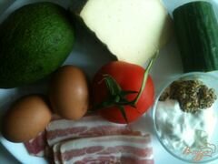«Овощной салат с хрустящим беконом» - приготовления блюда - шаг 1