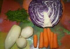 «Капуста с дайконом и морковью» - приготовления блюда - шаг 1