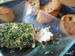 «Брускетта с зеленью и козьим сыром» - приготовления блюда - шаг 4
