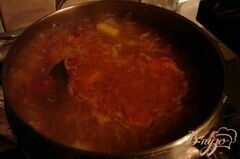 «Капустняк с копчеными ребрышками» - приготовления блюда - шаг 5