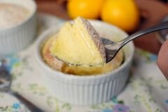 «Лимонный кекс-пудинг» - приготовления блюда - шаг 9